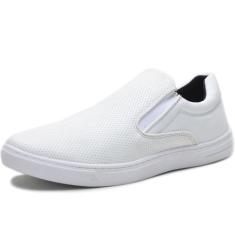 Tênis Slip On Masculino Form's Brasil, Branco, 40, Masculino