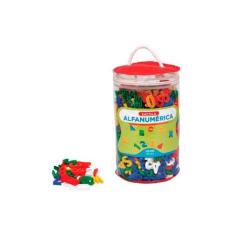 Brinquedos Educativos - Sacola Alfanumérica 1000 Peças - Sonho de Cria