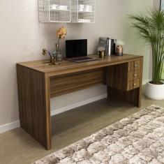 Mesa para Escritório 155cm com 3 Gavetas Reversível ME4113 - Tecno Mob