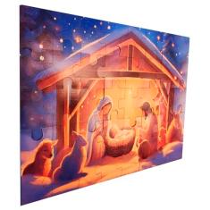 Quebra-cabeça Infantil 40 peças MDF 39 x 29 cm Sagrada familia