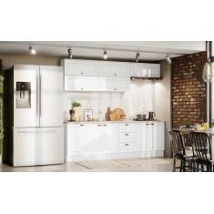 Cozinha Modulada Americana com 7 Peças Branco HP - Henn