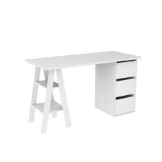 Escrivaninha 3 Gavetas Mb 1035 Branco