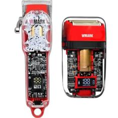 Barbeador Elétrico Wmark E Máquina De Corte Wmark Kit 2X1