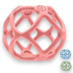 Mordedor Infantil Bola Em Silicone Texturas Flexivel