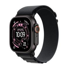 Apple Watch Ultra 3 GPS + Cellular, Caixa em titânio preto de 49 mm com Loop Alpine preta ‑ G