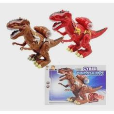 Dinossauro Solta Fumaça Emite Som,Luz e Anda. - DM TOYS