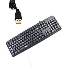 Teclado Para Pc Ou Notebook Com Fio Abnt2 Knup