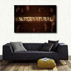 Quadro decorativo Supernatural - Séries - Tela em Tecido
