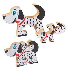 Quebra Cabeça Zoo Filhotes Madeira - Cachorro - 73544 - Maninho Artesanatos