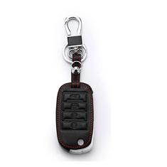 Etui na kluczyk samochodowy inteligentny skórzany pokrowiec na klucze, pasuje do Kia Rio Sportage Soul Ceed Hyundai I30 Verna Veloster I35, obudowa kluczyka samochodowego ABS inteligentny brelok z kluczykiem samochodowym