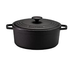 Caçarola Ferro Fundido Alças De Ferro Tampa Ferro 3,8 Lt