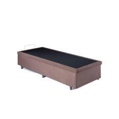 Base de Box Baú Solteiro 96x203x34cm em Suede Marrom