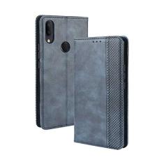 Capa para Alcatel 3V 2019, capa flip carteira com suporte de couro para Alcatel 3V 2019, capa magnética retrô para celular, capa carteira com compartimentos para cartão