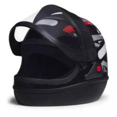 Capacete San Marino Grafic Preto, Preto, 62