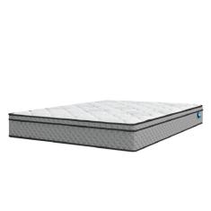 Colchão Casal Molas Ensacadas Mirage 138x188x24cm Cinza/Branco Umaflex