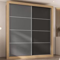 Guarda-Roupas Casal 2 Portas de Correr 4 Gavetas Dallas Multimóveis MP