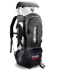 Mochila Camping Reforçada Clio Trilha 55l Impermeável Mc5389, Cinza