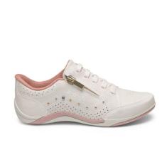 Tenis Feminino Calce Fácil Com Zíper Kolosh C1299, Nevoa, 38