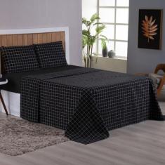 Jogo de Lençol Queen 4 Peças 200 Fios 100% algodão Estampado Mariah - 