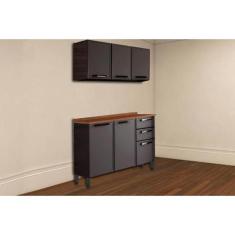 Kit de Cozinha Completa 2 Peças Estilo (1 Armário + 1 Balcão) C2P09 Ci