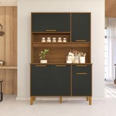 Cozinha Compacta Indekes Madri com 5 Portas e 1 Gaveta - 120cm de largura