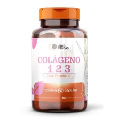 Colágeno Tipo 1,2 e 3 com Vitamina c- 60 cápsulas 1g