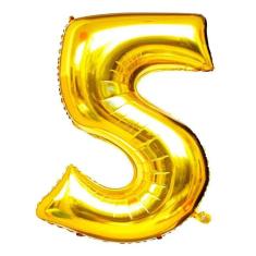 Balão Metalizado 70cm N5 Ouro - Mundo Bizarro