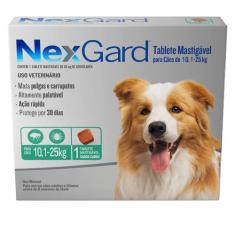 Antipulgas E Carrapatos Nexgard Cães 10,1 A 25 Kg Merial