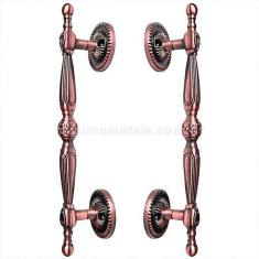 Puxador Duplo Berlin 280Mm Cobre Antigo Porta Pivotante