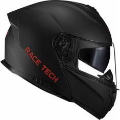 Capacete Race Tech Signal Monocolor Preto Fosco, 60