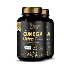 Ultra Ômega-3 1000mg 2x120 cáps - Rico Em Epa 990mg Dha 660mg - Alisso