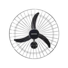 Ventisol Ventilador Parede Oscilante New 60cm Metal 127v, Preto, 110V