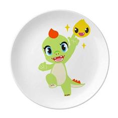 Prato decorativo de porcelana Salver Dinosaur Kingdom Love You