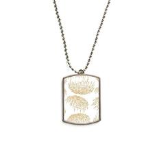 DIYthinker Colar para animais de estimação com pingente de corrente de aço inoxidável para outono com cultura japonesa branca