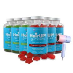 Kit 6 Suplemento Alimentar Goma Cabelos Pele Unhas - Hair Up - Glam Up