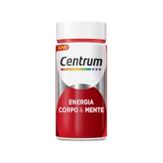 Centrum Energia, Corpo e Mente Multivitamínico com Cafeina, Vitamina B12 e Magnesio, 60 Cápsulas