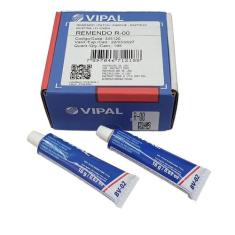 Kit Remendo R00 Camara de Ar Bike Cx C/195 pçs + 2 Cola Remendo Vipal 