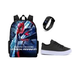 Bolsa Masculina Lançamento Mais Tenis Casual Escolar E Relogio - Kaut,