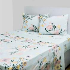 Jogo de Cama Lençol Casal 3 Peças Estampado - Estampas Sortidas - STUD