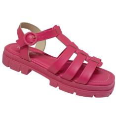 Sandália Feminina Adulta Moleca 5475.102, Pink, 35