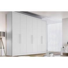Guarda Roupa Casal 6 Portas E 4 Gavetas New Vértice/messina Branco -  Horizonte