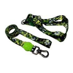 Coleira Peitoral Cães Super Premium Seda 25 Mm - Verde Nº 5 - Nica pet