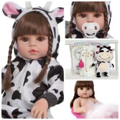 Boneca Bebê Reborn Realista Pode Dar Banho Princesa Menina - Cegonha R