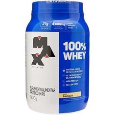 Whey Protein Concentrado Max Titanium 900g - Baunilha