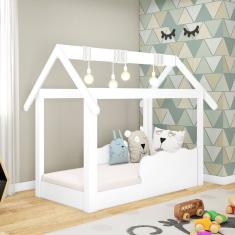 Mini Cama Montessoriana Mc060 Djd Móveis Branca
