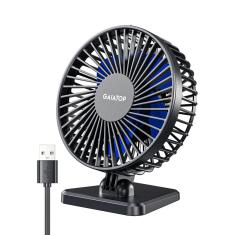 Ventilador de mesa Gaiatop USB pequeno e poderoso portátil de 3 velocidades azul