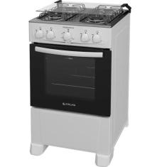 Fogão Atlas 4 Bocas Branco Com Forno Coliseum Plus Forno 50L - ATLAS E