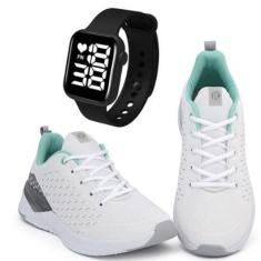 Kit Tênis Esportivo It Shoes Feminino + Relógio Digital-Feminino
