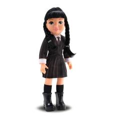 Boneca Mystery Vandinha Wandinha Addams 40cm C/ Acessórios - Wednesday