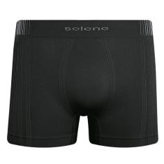 Cueca Boxer Microfibra Sem Costura Selene Preta - 11070